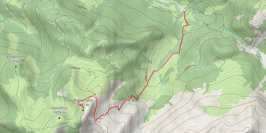 Carte de l'itinéraire :  Wätterlatte