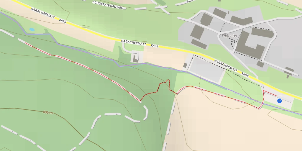 Map of the trail for Hagachermatt - Hagachermatt