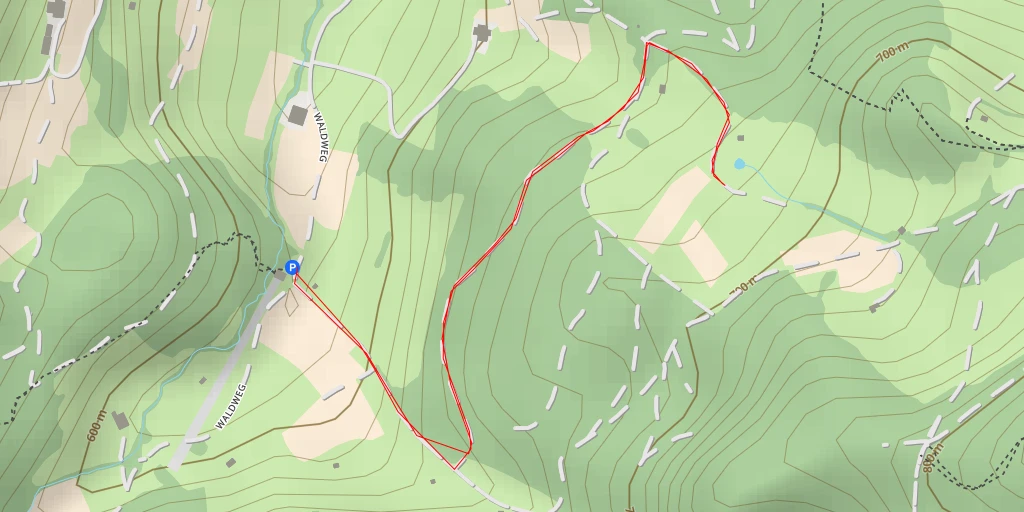 Map of the trail for Chuttengasse