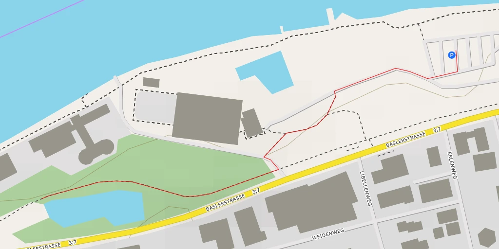 Map of the trail for Baslerstrasse