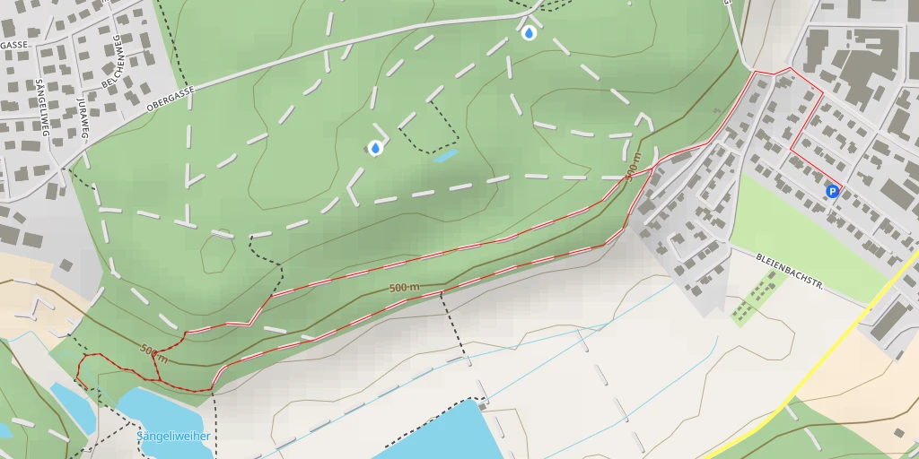Map of the trail for Obergasse