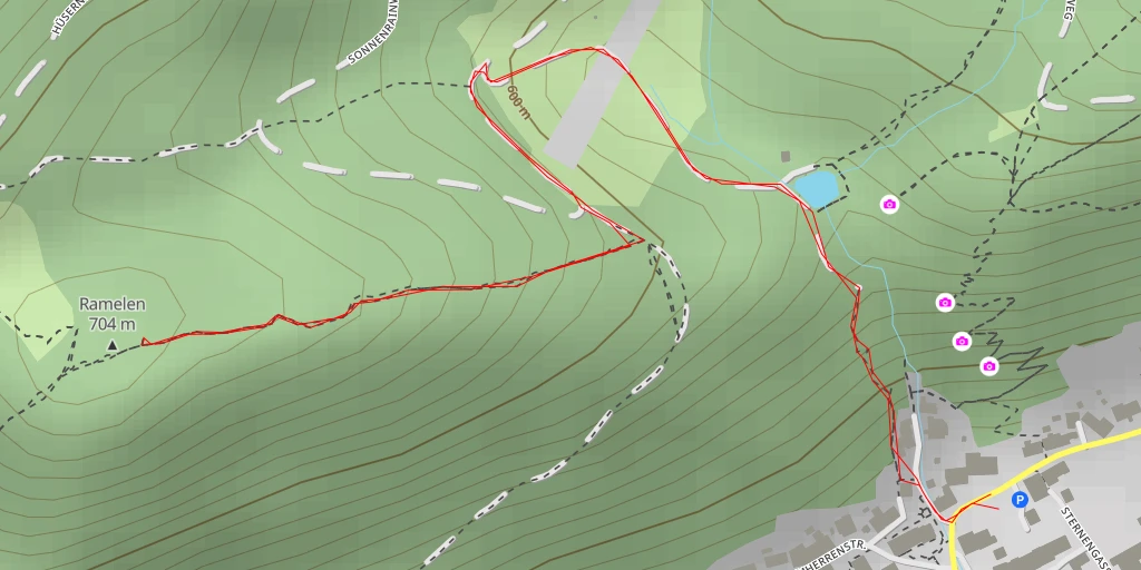 Map of the trail for Ramelen