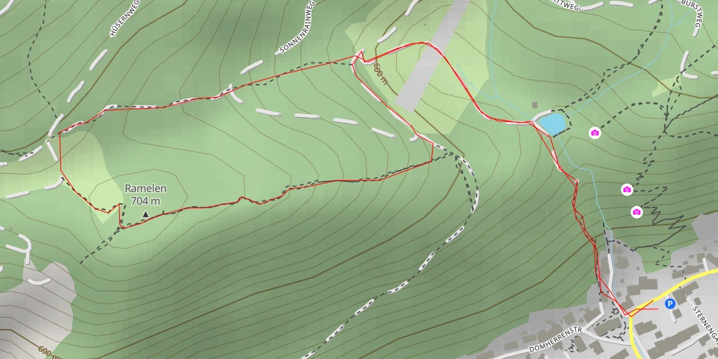 Map of the trail for Ramelen