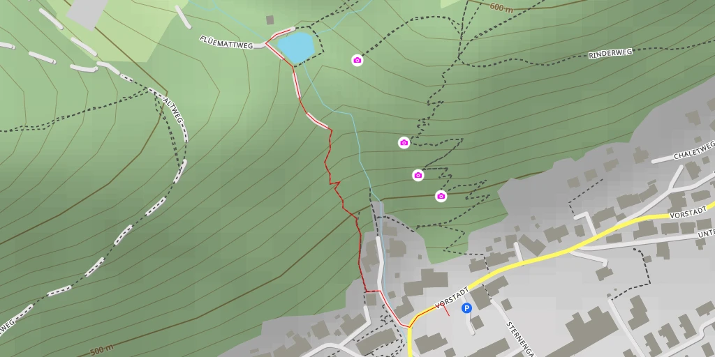 Map of the trail for Flüemattweg