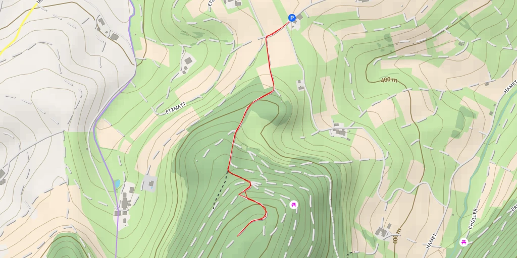 Map of the trail for Halmet