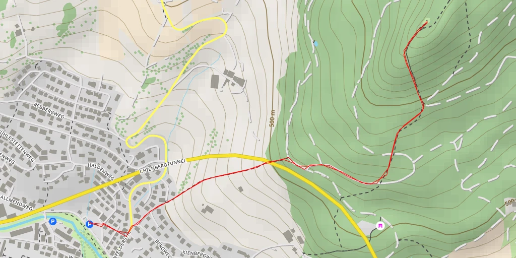 Map of the trail for Bischofstein