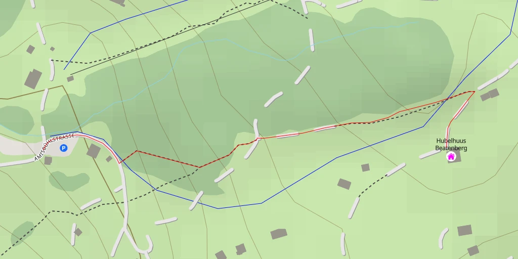 Map of the trail for Hubelhuus Beatenberg