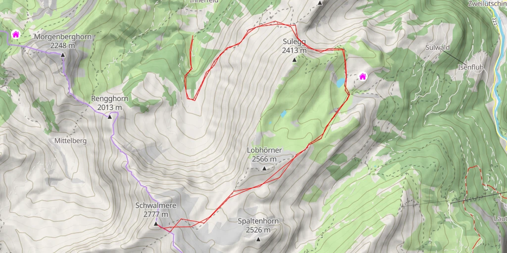 Map of the trail for Schwalmere