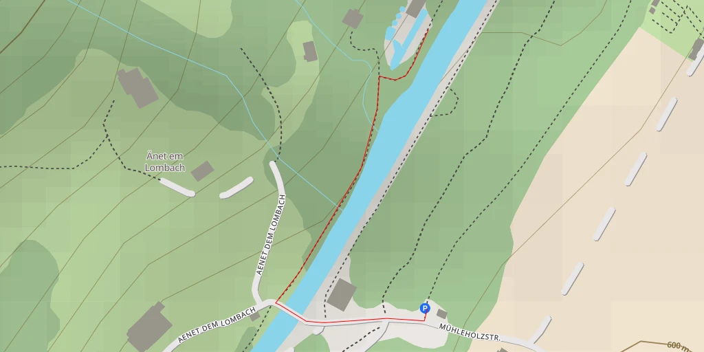 Map of the trail for Aenet dem Lombach