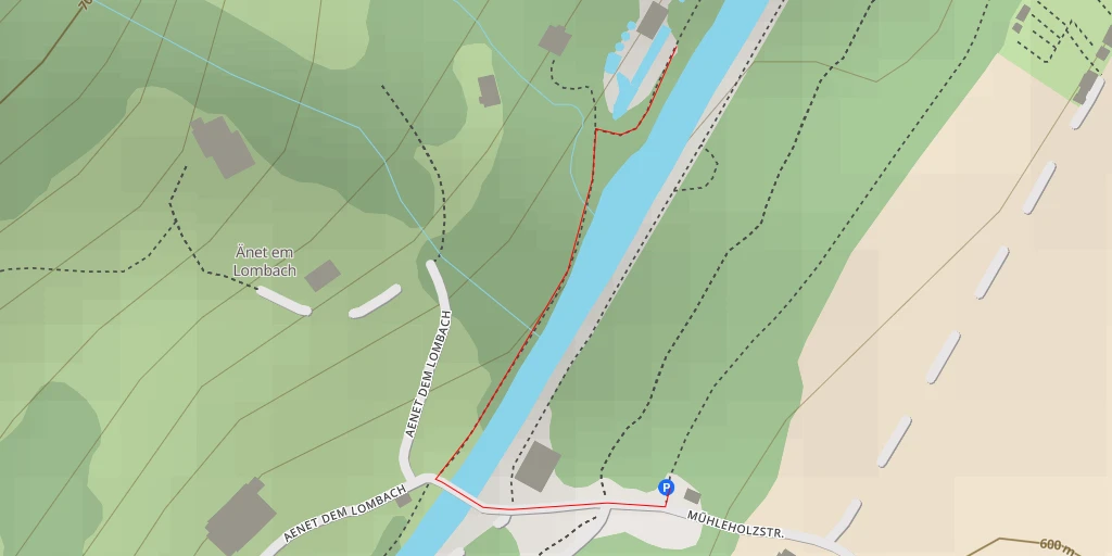 Map of the trail for Aenet dem Lombach