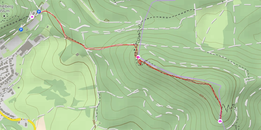 Map of the trail for Buhlsteinpfeiler