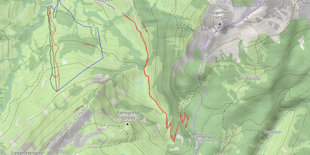 Carte de l'itinéraire :  Eriz