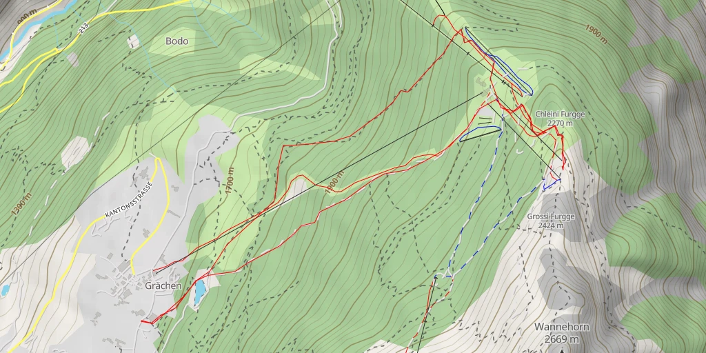 Map of the trail for 212