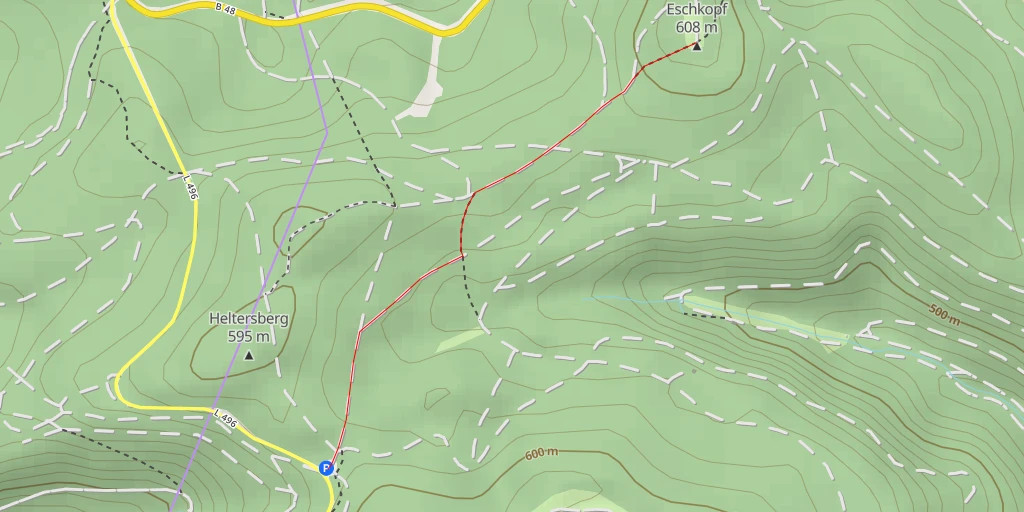 Map of the trail for Eschkopfturm