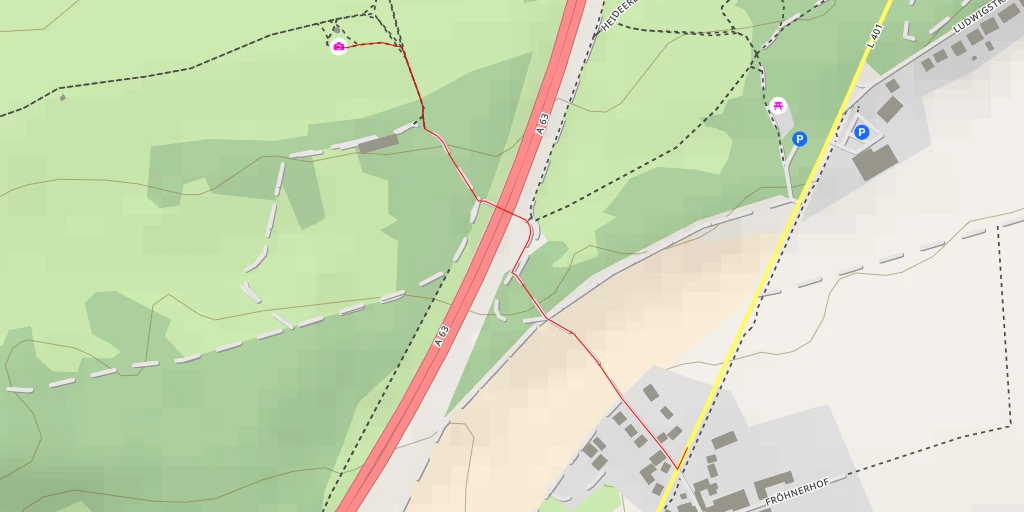 Map of the trail for Pflegen und Entwicklung - Mehlingen