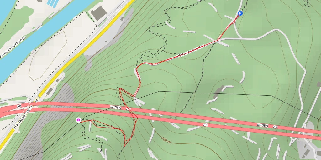 Carte de l'itinéraire :  BKW Aussichtspunkt