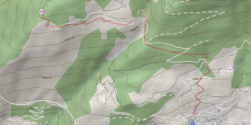 Map of the trail for Trosibodo