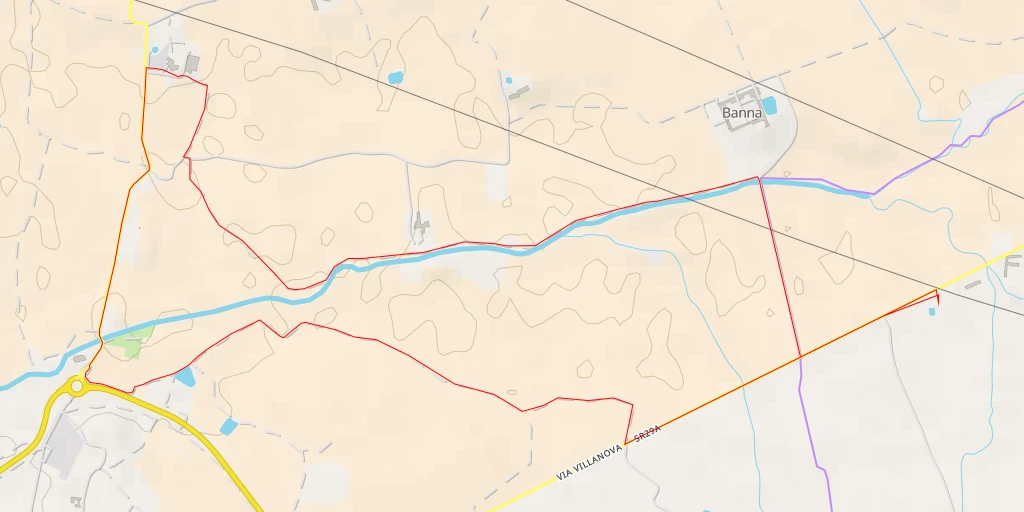 Map of the trail for Strada Poirino - Strada Poirino