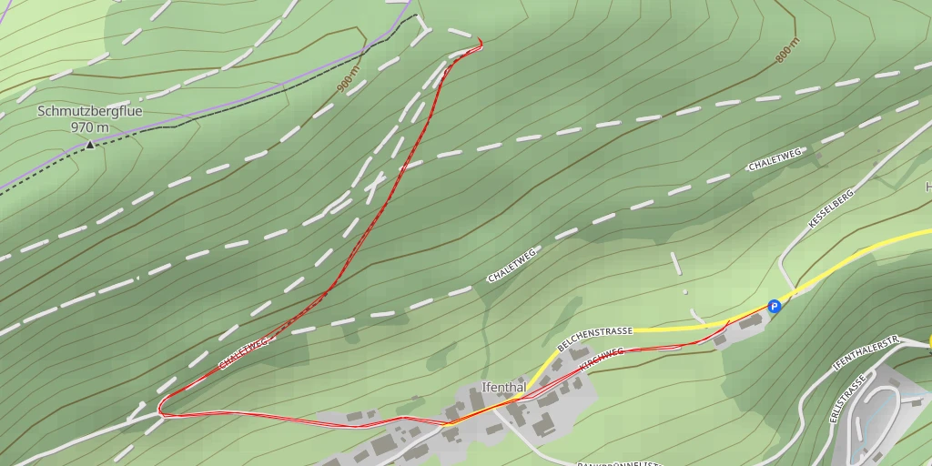 Map of the trail for Ifleterberg