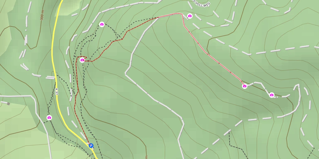 Map of the trail for Luise-Rubel-Bank - Falkenstein