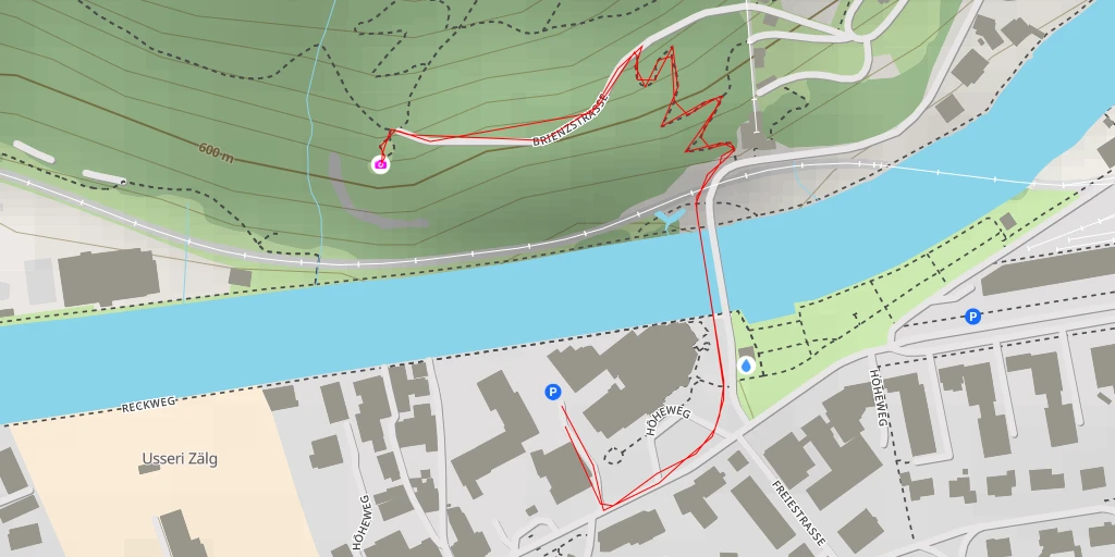 Map of the trail for Hohbühl