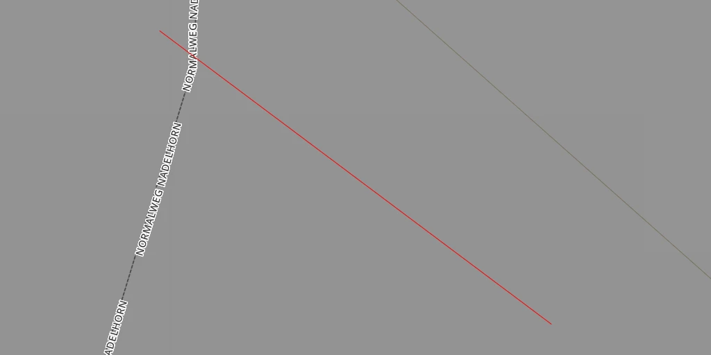 Map of the trail for Nadelhorn Arête NE depuis la Mischabelhütte (voie normale)