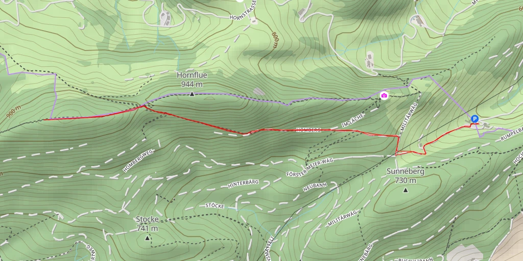 Map of the trail for Homberg