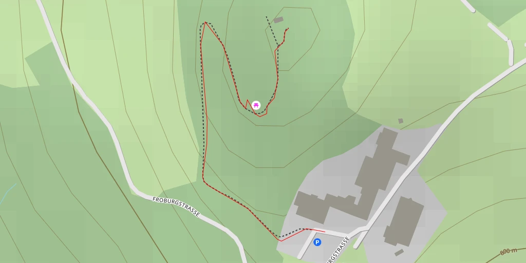 Map of the trail for Froburgstrasse