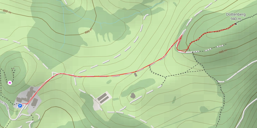 Map of the trail for Dottenberg