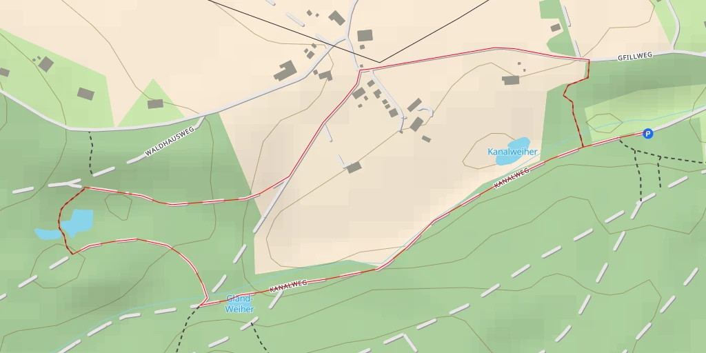 Carte de l'itinéraire :  Waldhausweg