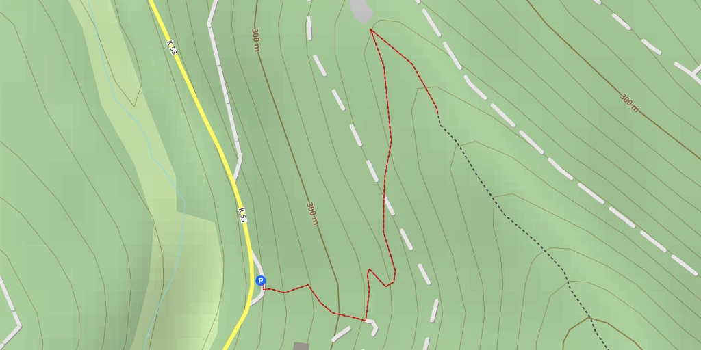 Map of the trail for Abzweig Dimbacher Falkenstein - Dimbach