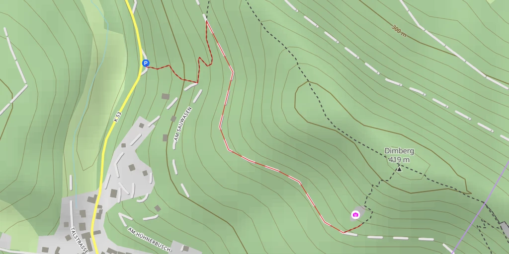 Map of the trail for Kaftenstein