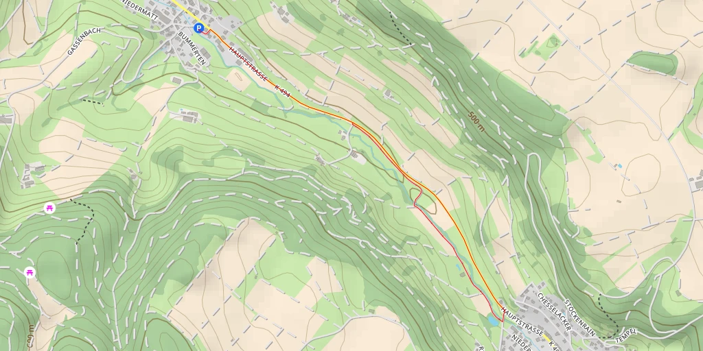 Map of the trail for Stygli - Stygli