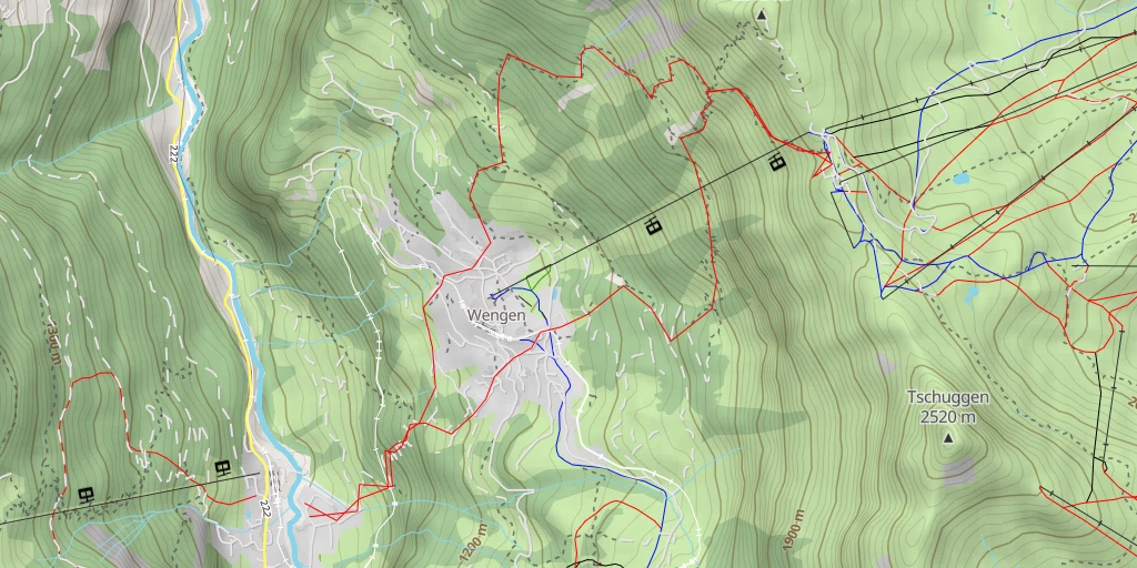 Carte de l'itinéraire :  Gemsenweg