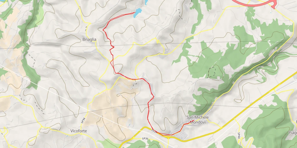 Map of the trail for Via Niella Tanaro - Via Niella Tanaro