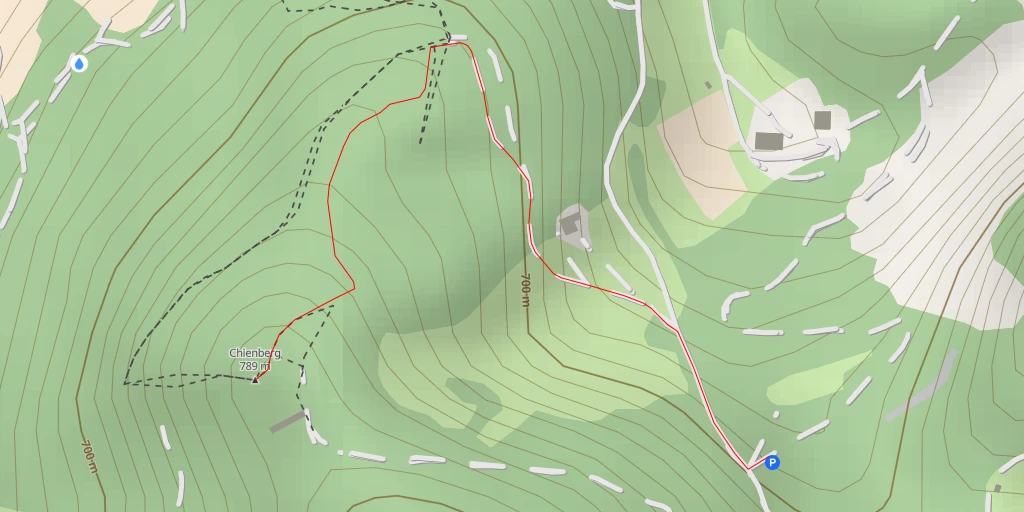 Map of the trail for Chienberg