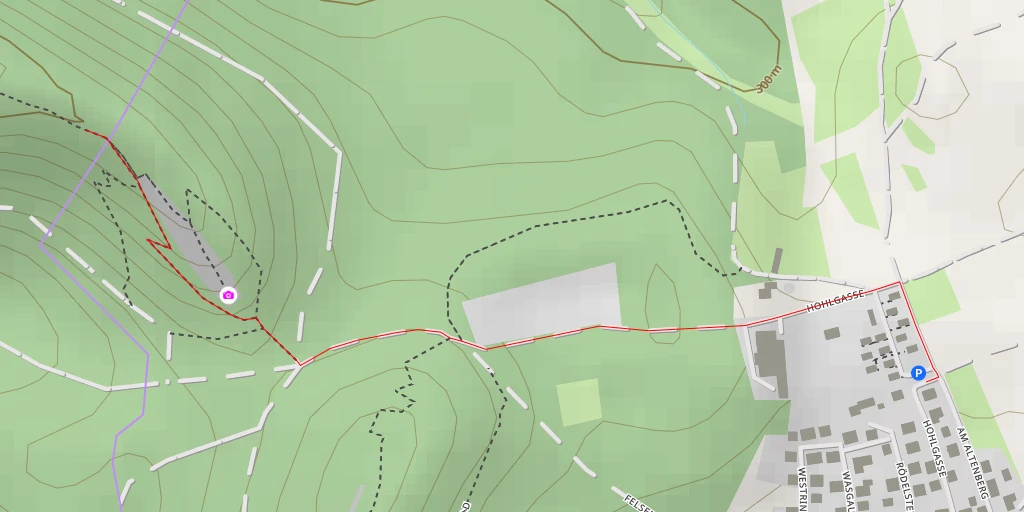 Map of the trail for Dimbergfelsen