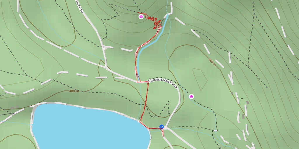 Map of the trail for Schöpfebach