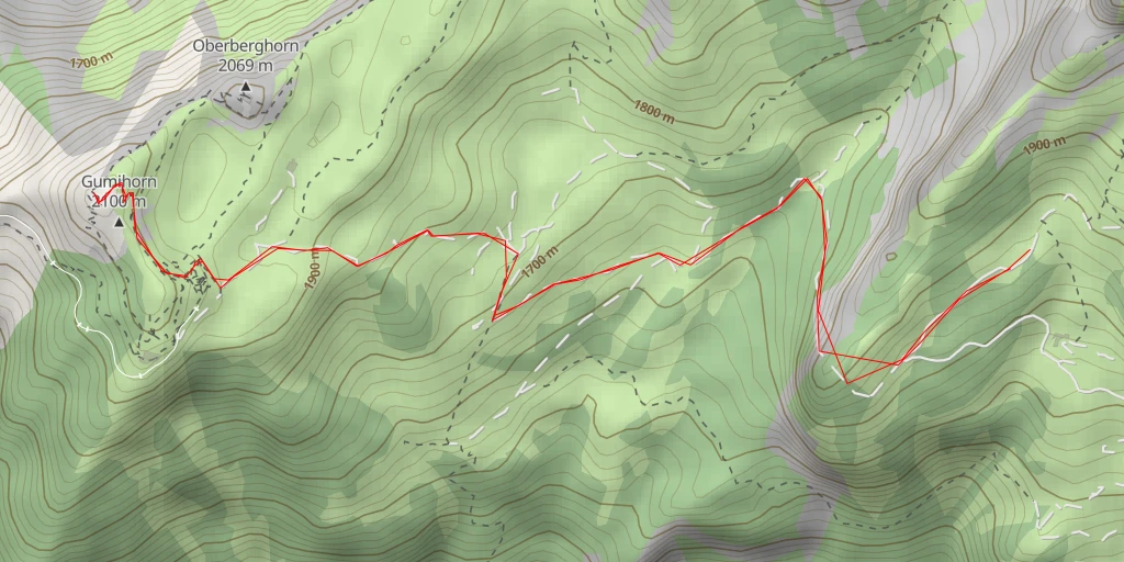 Map of the trail for Daube