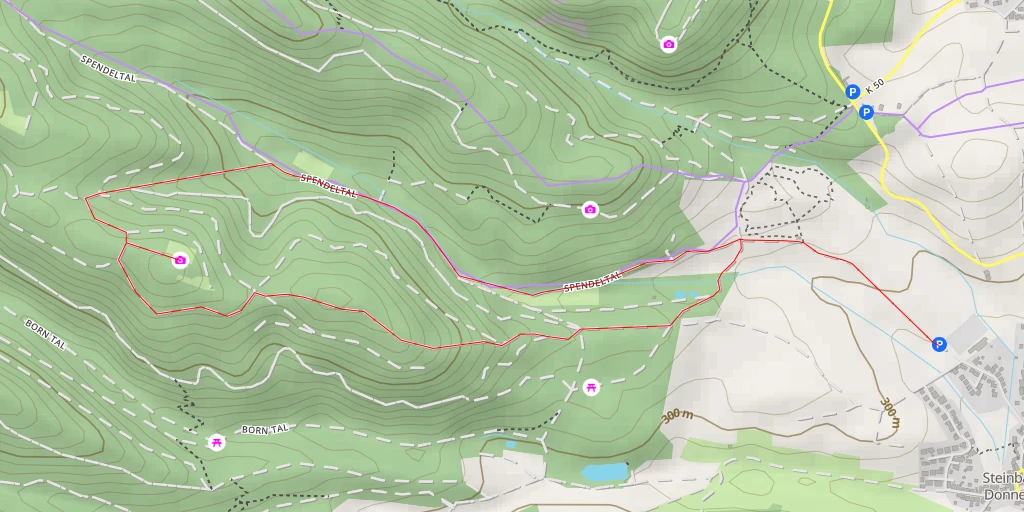 Map of the trail for Reipoltskircher Berg