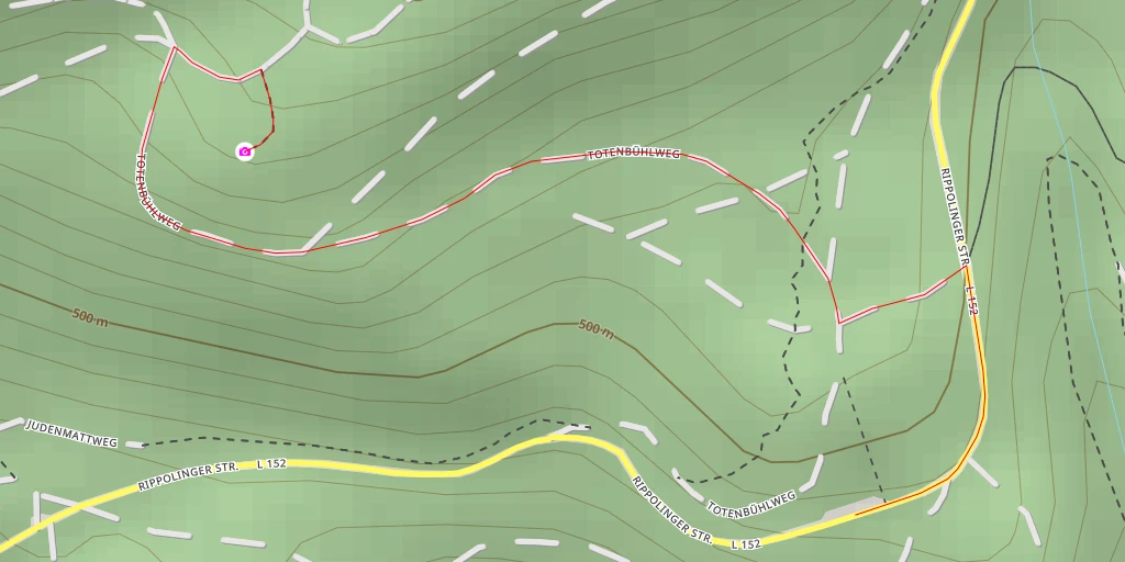 Map of the trail for Totenbühl-Pavillon