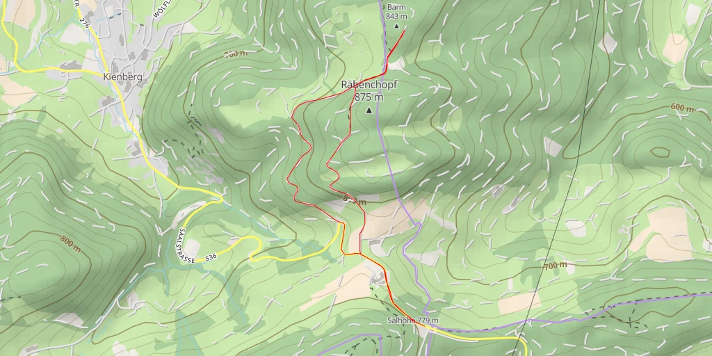 Carte de l'itinéraire :  Barm