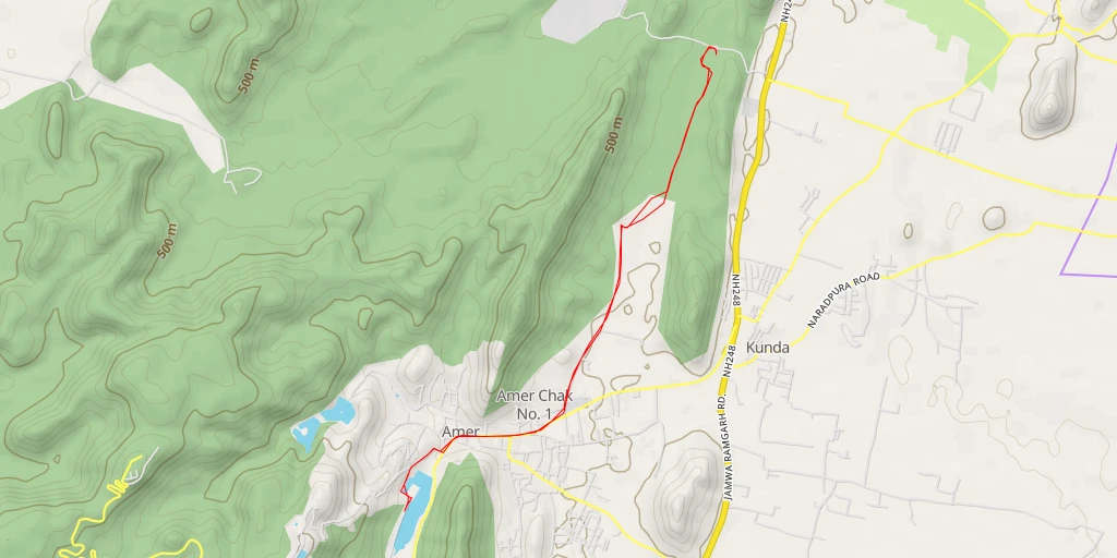 Carte de l'itinéraire :  Maota Lake