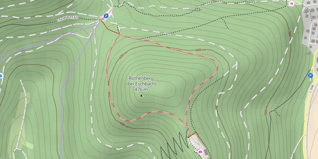 Map of the trail for Madenburg - Waldhambach