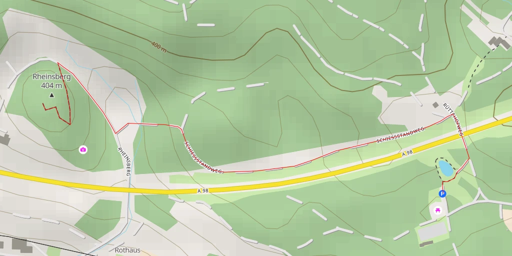 Map of the trail for Rheinsberg