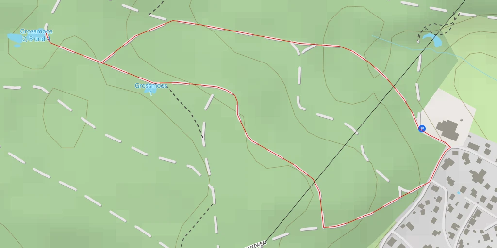 Map of the trail for Grossmoos 2, 3 und 4