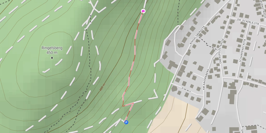 Map of the trail for Am Ringelsberg - Frankweiler