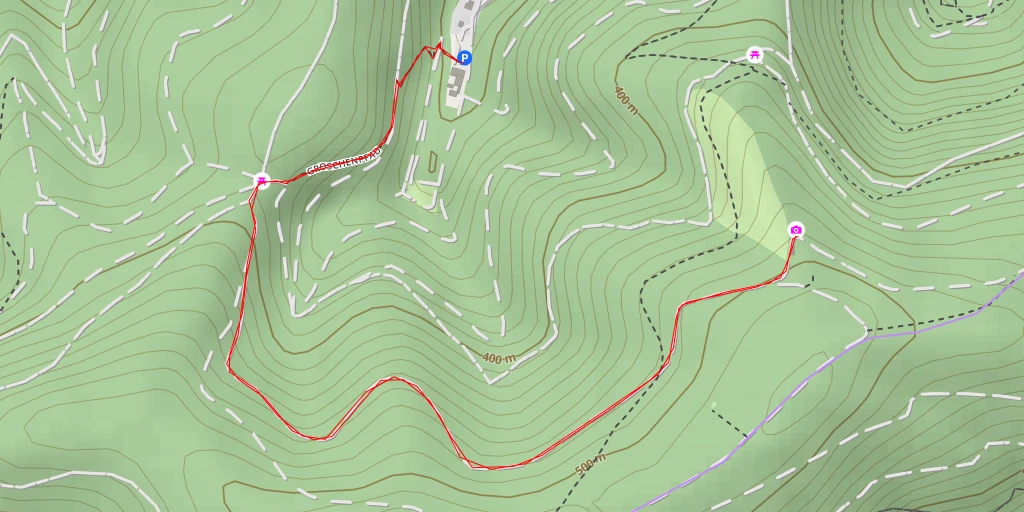 Map of the trail for Lambrecht 1 - Lambrecht
