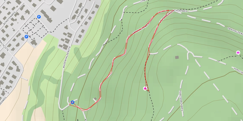 Map of the trail for Erdmannliloch