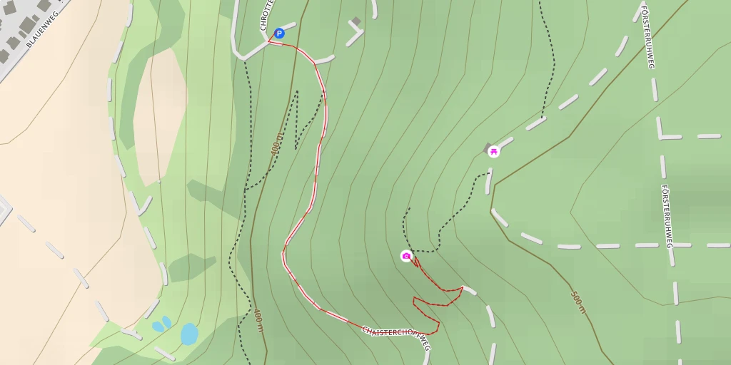 Map of the trail for Chaisterchopf